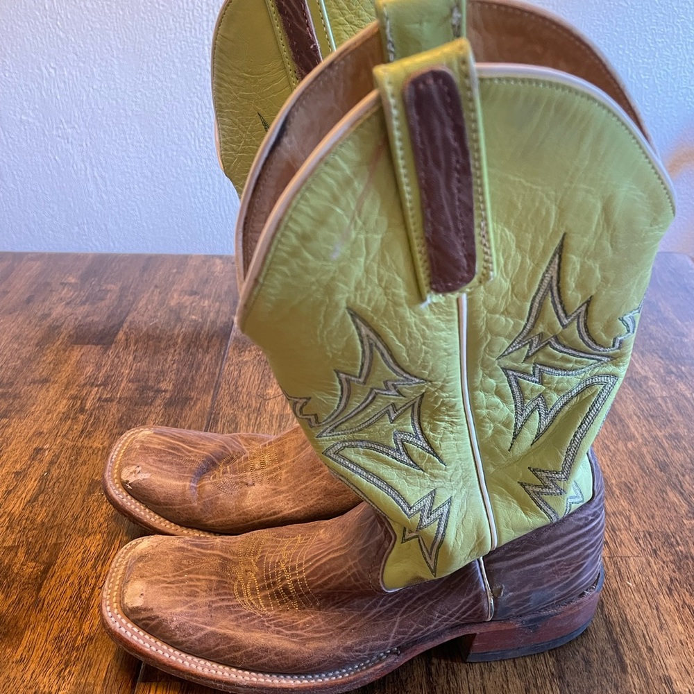 Anderson Bean Lime Green Top Boot